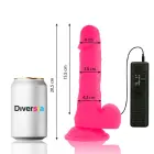 DIVERSIA Flexible Vibrating Dildo – 20.5 cm (8″) – Pink — Photo 2