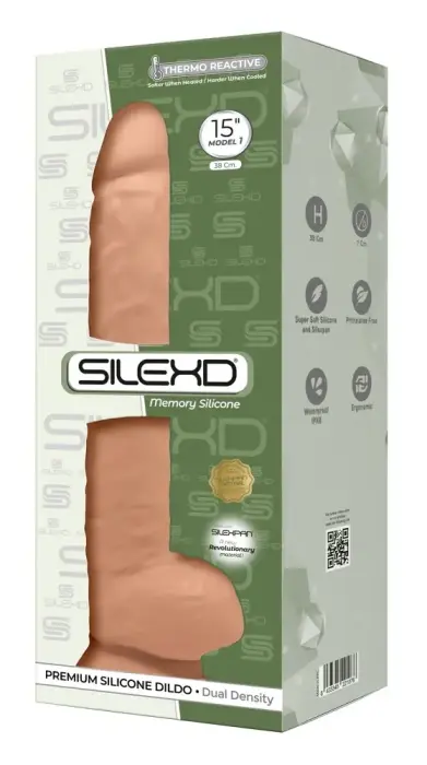 SilexD Model 15 Intimate System XXL дилдо – 38 см (15″) – телесный
