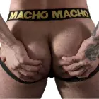 Macho MX25AC – synthetic leather jockstrap – yellow – L — Photo 1