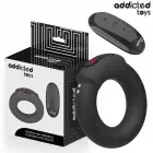 Addicted Toys Heating Effect Vibrating Silicone Ring with Remote, Black — Photo 1