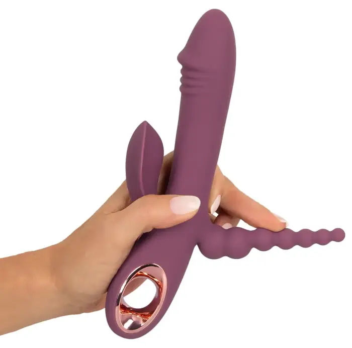 Slim Triple Plum vibrators – 21.4 cm (8.4″) – violets Foto 9