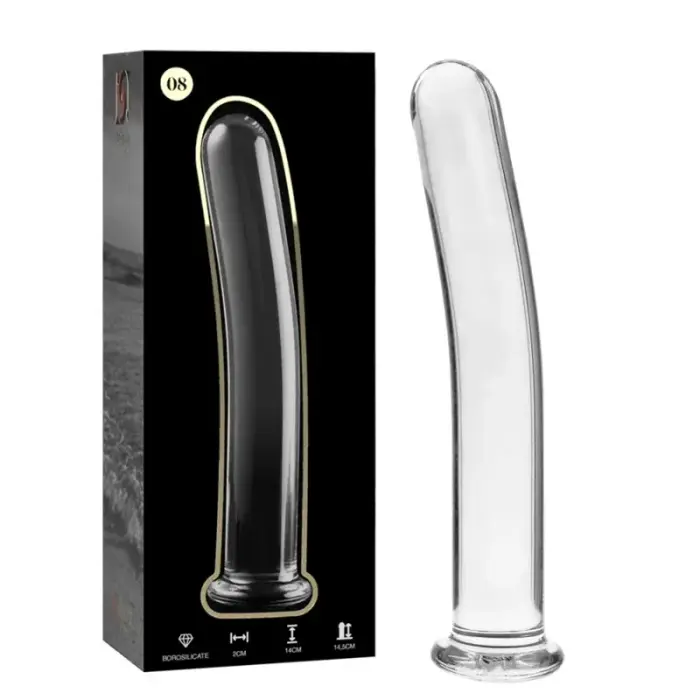 Ibiza Nebula Series Model 8 Glass Dildo – 14.5 cm (5.7″) – Clear