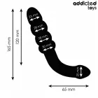 Addicted Toys divpusējs silikona masieris – 16.5 cm (6.5″) – Melns — Foto 4