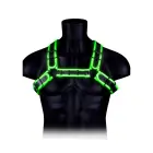 Ouch! Tamsoje šviečantis BDSM kūno diržas Bulldog – L/XL — Nuotrauka 3