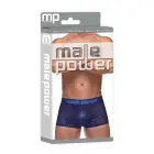 Male Power Diamond Mesh Mini Short – Navy – S — Photo 1