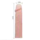 BAILE Salokāms teksturēts dildo – 19 cm – Rozā Foto 6