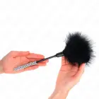 KINK jausminga plunksnų kutenimo lazdelė su rhinestones rankena 27 cm — Nuotrauka 5