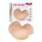 LoveToy Feel Me Bare – tupe ja päraku masturbaator, kaks 9-tollist tunneli, TPE — Foto 1