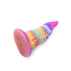 Kiotos Monstar Beast tumsā spīdošs dildo – 20.5 cm (8″) – Daudzkrāsains — Foto 10