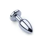 Vibrating Aluminum LED Butt Plug – 8 cm (3.1″) – Clear — Photo 4