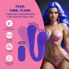 Loveline Dual-ended Bendable Vibrator with Remote Control – Purple — Photo 5