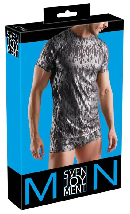 Svenjoyment Metallic Design Shirt – Black – XL