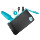b-Vibe Rimming 2 analinis vibratorius su besisukančiais perlais – 15 cm (5.9″) – Mėlynas — Nuotrauka 8