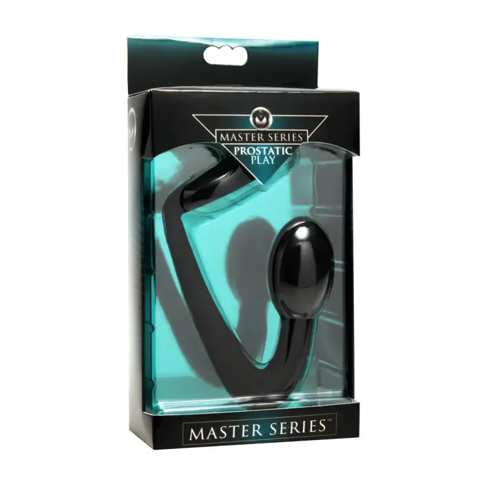 Explorer Silicone Cockring and Prostate Plug – Black