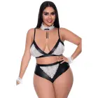 Magic Silk Dirty Deeds Lingerie Set – Black – 2XL — Photo 4