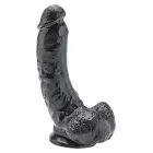 Get Real реалистичный дилдо с яичками – 20 cm (8″) – черный — Фото 1