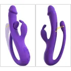 Sweet Smile triušio vibratorius su G taško ir analiniu stimuliatoriumi – 23 cm (9″) — Nuotrauka 5
