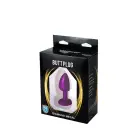 Purple Butt Plug with White Diamond – 7 cm — Photo 3