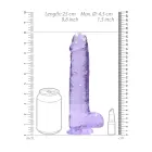 Realistlik dildo munanditega ja iminapaga – 25 cm (9.8″) – Lilla — Foto 5
