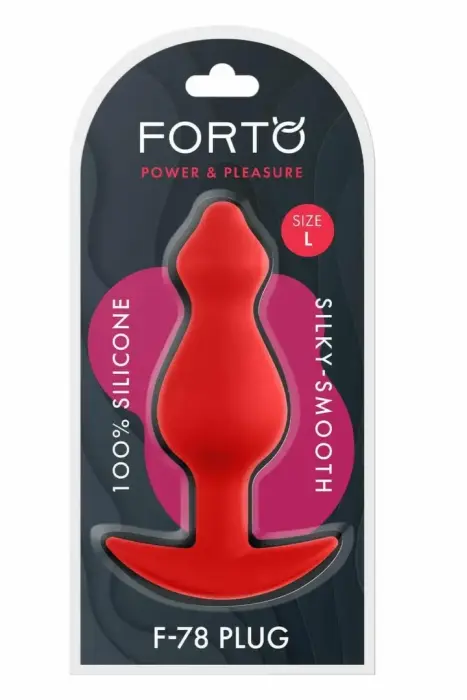FORTO F-78 POINTEE Plug Large Red – 13 cm (5.1″) – Red
