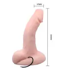 BAILE вибрирующий вращающийся дилдо – 26 cm (10″) – телесный — Фото 5