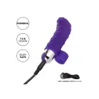 Uzlādējams pirksta vibrators – violets — Foto 6