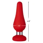 FORTO F-21 Tear Drop anālais spraudnis – M – Sarkans — Foto 4