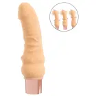 beau cœur Selon realistiškas vibratorius su judančia galvute ir masažo žiedu – 19.7 cm (7.75″) – kūno spalvos — Nuotrauka 2