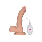 The Ultra Soft Dude vibrējošs dildo – 20 cm (8.8″) – miesas krāsā — Foto 2