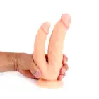 Kiotos COX Double Penetration Dildo with Suction Cup – 21 cm (8.3″) – Flesh — Photo 7
