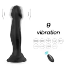 Optimus Black dildo – 18.5 cm – Melns Foto 9