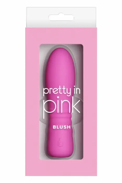 Pretty in Pink – компактный силиконовый вибратор с LED – розовый – USB магнитная зарядка – 13 см