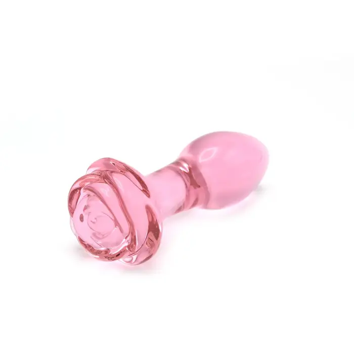 Stikla anālais spraudnis – 13 cm (5.1″) – Rozā