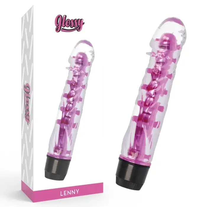 Вибратор Glossy Lenny Pink – 14 см – розовый