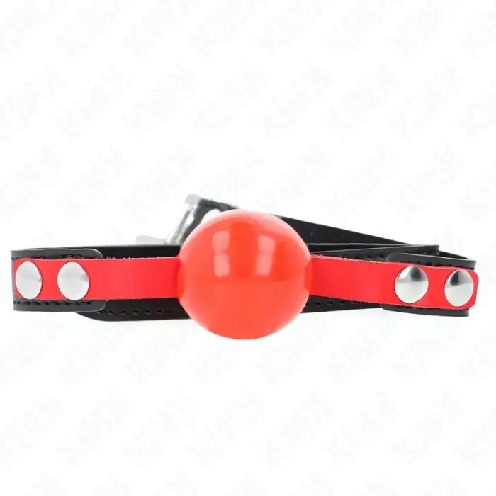KINK Model 4 Soft TPE Ball Gag 4cm – Adjustable Strap – Black