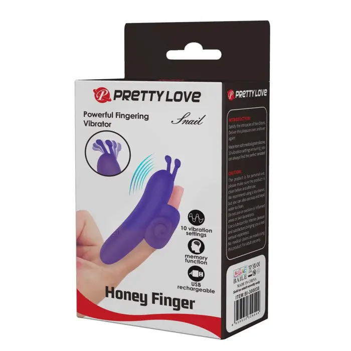 PRETTY LOVE - Snail Honey пальчиковый вибратор