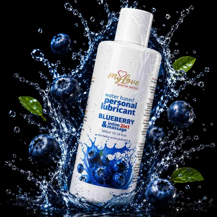 MyLove Aroma Series интимный и массажный гель 2-в-1 – черника – 300 мл