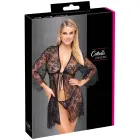 Cottelli Lingerie – lühike pitskimono stringidega – must – 2XL/3XL — Foto 1