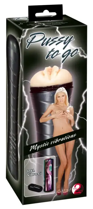 Вибрирующий мастурбатор Pussy to Go Vibration – розовый