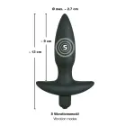 Black Velvets vibrējošs anālais spraudnis – 13 cm (5.1″) – Melns — Foto 5