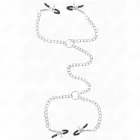 KINK 4-Chain Adjustable Nipple Clips with Decorative Chains 32cm – Silver — Photo 1