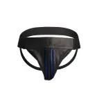Plain Front With Zip Jockstrap – Blue – L/XL — Photo 3