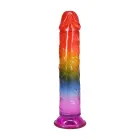 Doc Johnson Crystal Jellies dildo – 21.6 cm (8.5″) – Daudzkrāsains — Foto 3