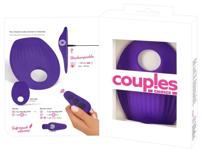Couples Choice Grinding Cushion – Vibrators ar tālvadību Foto 14