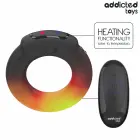 Addicted Toys Heating Effect Vibrating Silicone Ring with Remote, Black — Photo 2