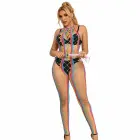Subblime 952358 Rainbow Mesh Halter Neck Dress – One Size — Photo 2