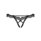 Bravelle Open Crotch Thong – Black – L/XL — Photo 5