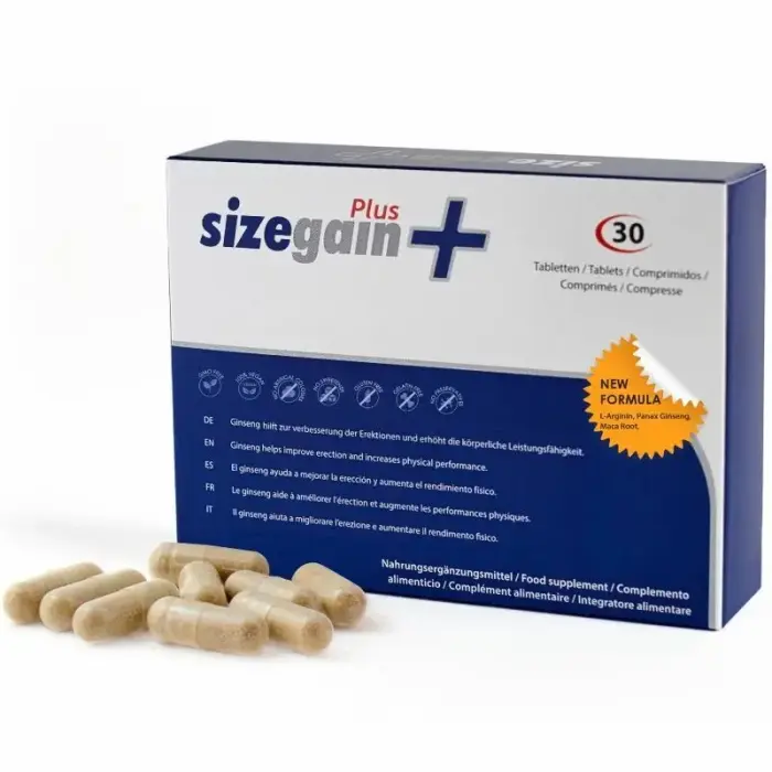 500 Cosmetics SizeGain Plus пищевая добавка для мужчин – 30 таблеток