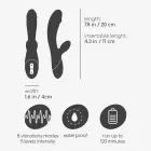 CRUSHIOUS DARE DONG Laetav jänese vibraator – 20 cm (8″) – roosa — Foto 10