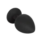Silicone Anal Plug Kit with Gemstones – 3-Piece Set – Black — Photo 8